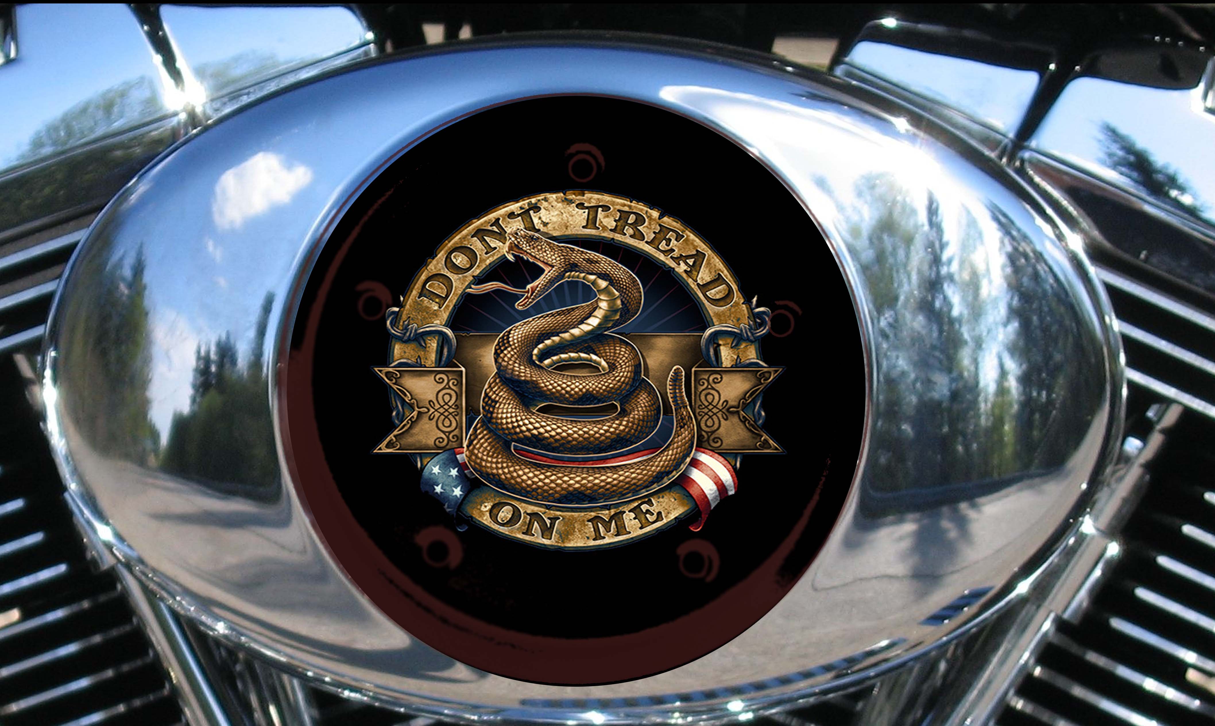 Custom Air Cleaner Cover - Don't Tread On Me